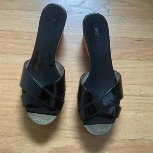 Jimmy Choo Panna Wedge Sandals 7 1/2